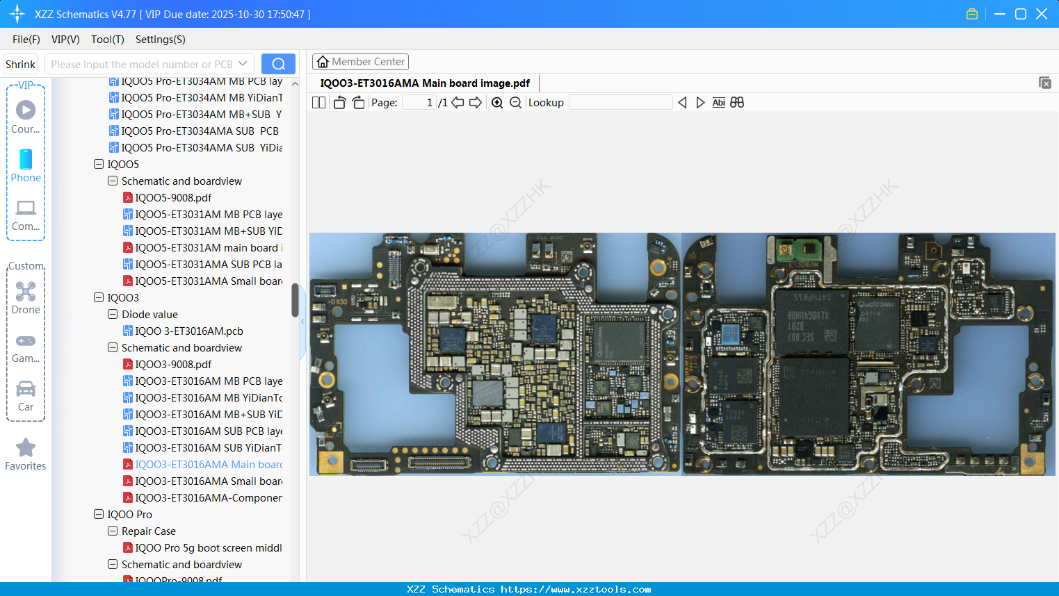 VIVO IQOO3-ET3016AMA Main Board Image